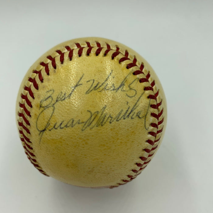 Juan Marichal 1960 Rookie Playing Days Signed National League Baseball JSA COA