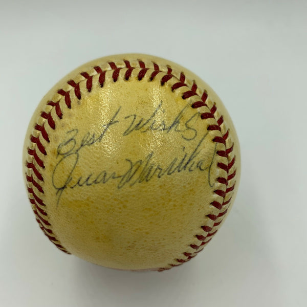 Juan Marichal 1960 Rookie Playing Days Signed National League Baseball JSA COA