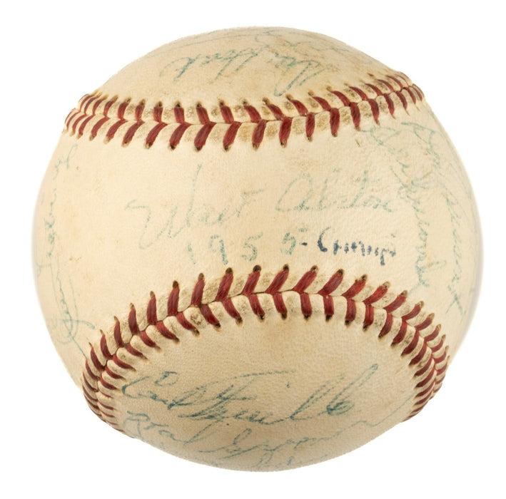 1955 Brooklyn Dodgers World Series Champs Team Signed Baseball