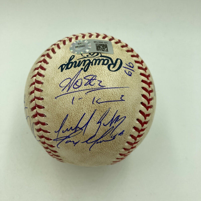 2019 Washington Nationals Team Signed NLCS Postseason Game Used Baseball PSA DNA