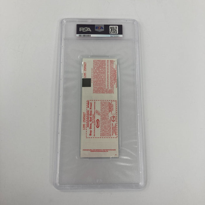 Ray Lewis Signed NFL Debut Full Ticket PSA DNA Auto 10 GEM MINT