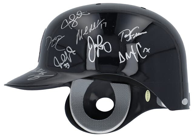 2007 Boston Red Sox World Series Champs Team Signed Helmet Steiner & MLB