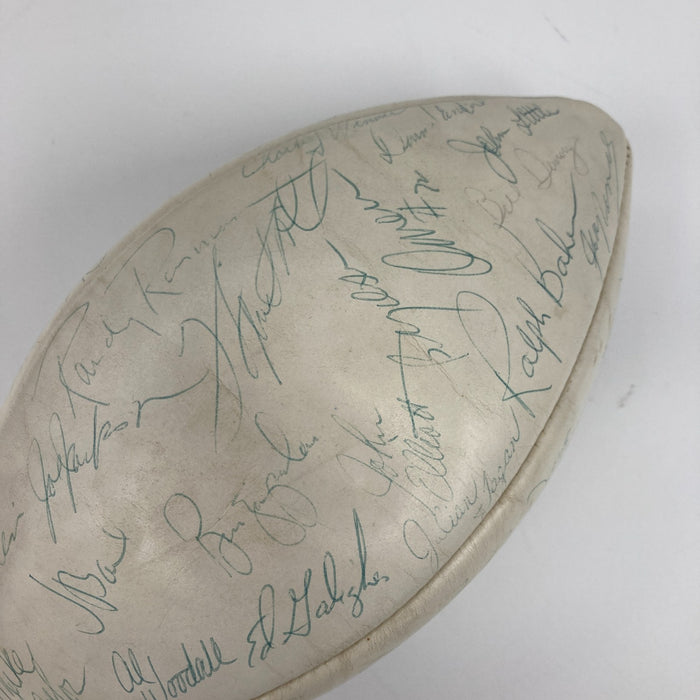 Joe Namath 1974 New York Jets Team Signed Vintage Wilson NFL Football JSA COA