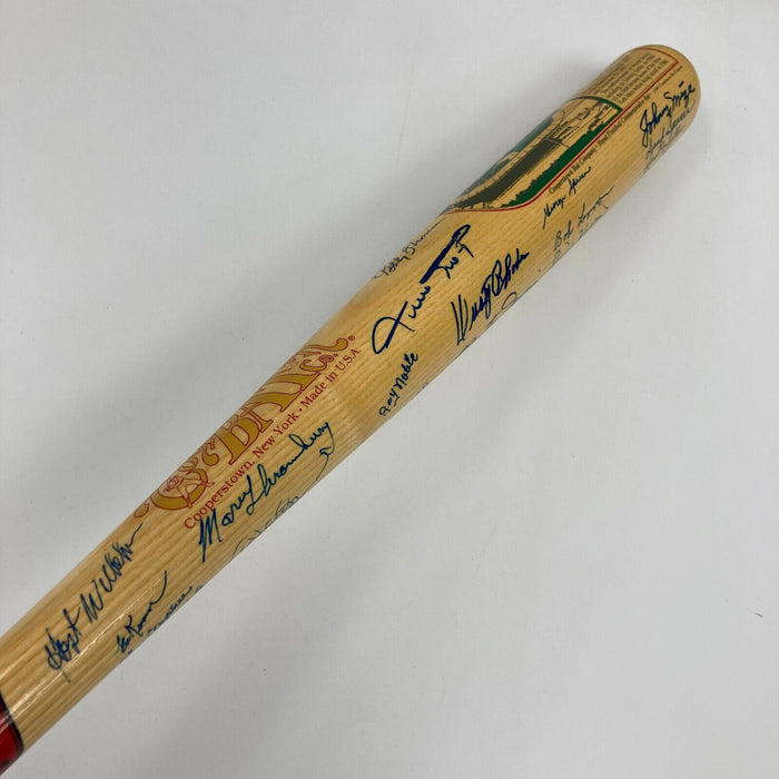 Beautiful Willie Mays New York Giants Legends Multi Signed Polo Grounds Bat JSA