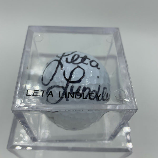 Leta Lindley Signed Autographed Golf Ball PGA With JSA Sticker