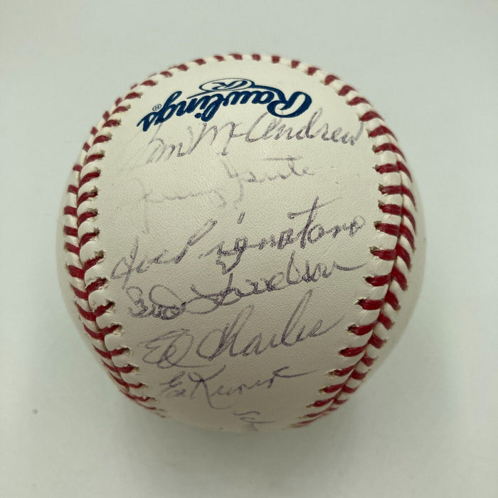 1969 New York Mets World Series Champs Team Signed Baseball MLB Hologram