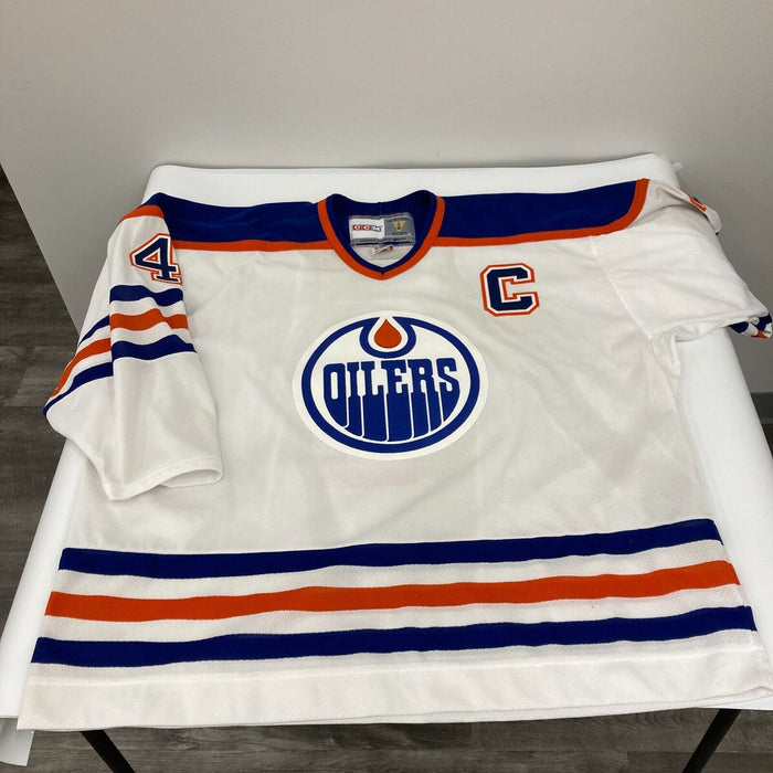 Kevin Lowe Signed Authentic Edmonton Oilers Jersey CCM JSA COA