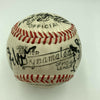 Hall Of Fame Legends Signed Baseball Joe Medwick & Boxing Legend Joe Louis BAS