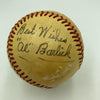 Al Barlick Signed Vintage Official National League Feeney Baseball