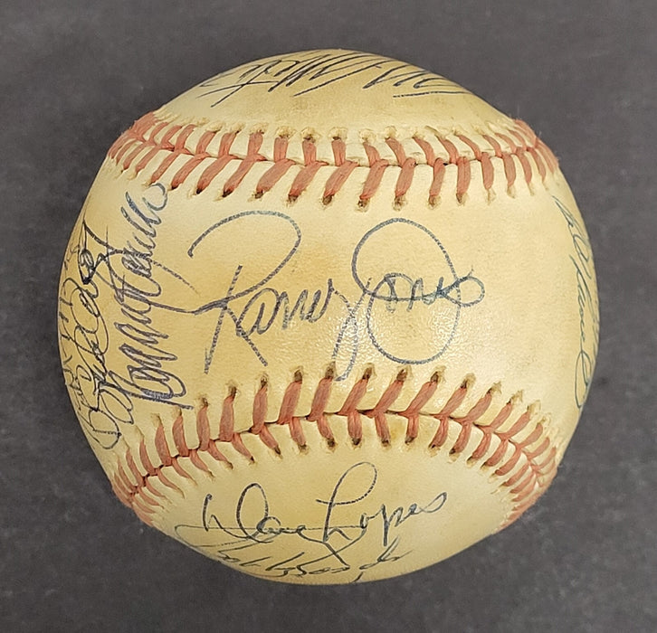 California Baseball Legends Multi Signed Baseball Dodgers Angels Padres Beckett