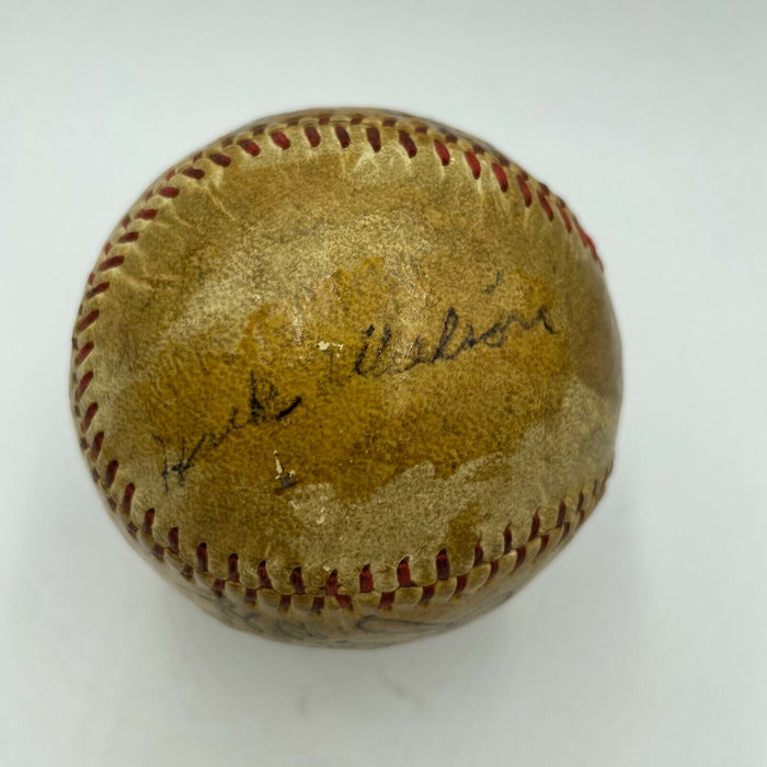 Babe Ruth Hack Wilson Eddie Collins Chief Bender Signed Baseball JSA COA