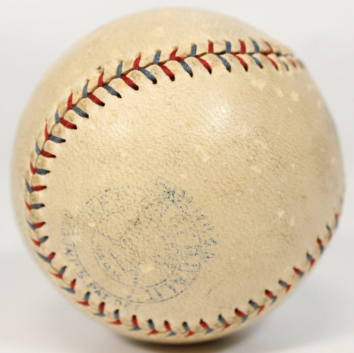 Walter Johnson Single Signed 1929 Official American League Baseball JSA COA