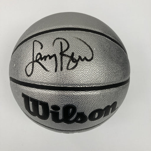 Larry Bird Signed Wilson NBA Platinum Edition Basketball Beckett Certified
