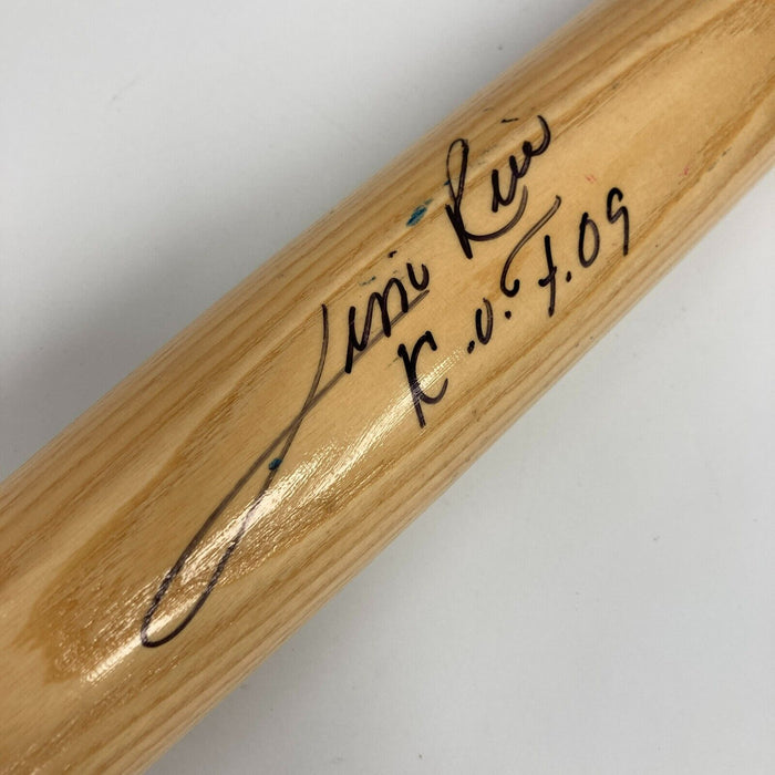 Carlton Fisk "Stay Fair! Stay Fair!" Signed Cooperstown Baseball Bat JSA COA