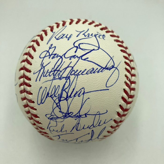 Mint 1986 New York Mets World Series Champs Team Signed Baseball JSA COA