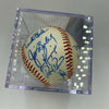 Nice 1976 Cleveland Indians Team Signed Official American League Baseball CAS