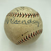 Rare Billy Sunday Signed 1925 American League Baseball Evangelist Beckett COA