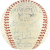 Beautiful 1960 Milwaukee Braves Team Signed Baseball With Hank Aaron PSA DNA