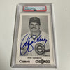 Ryne Sandberg Signed Vintage Chicago Postcard PSA DNA