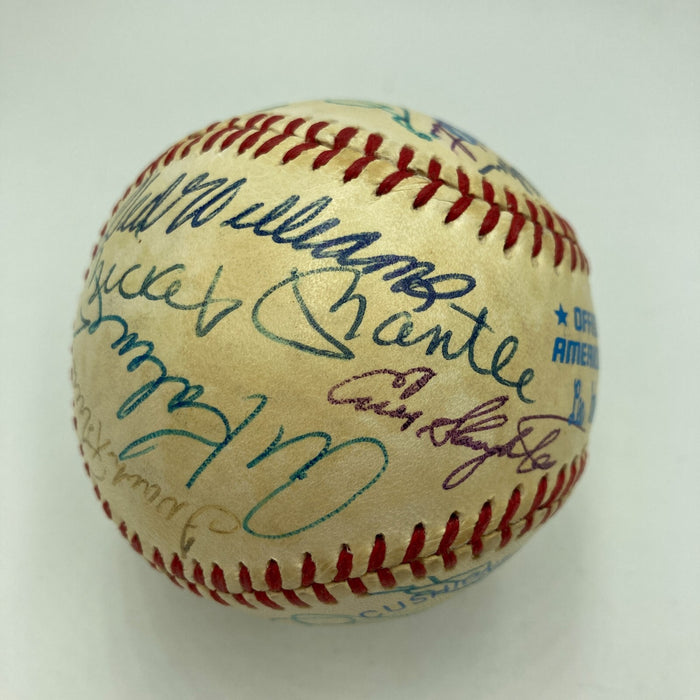 Mickey Mantle Joe DiMaggio Roger Maris Ted Williams Signed Baseball Beckett COA