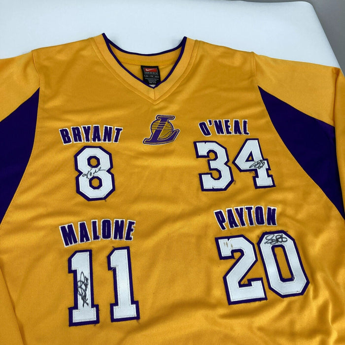 Kobe Bryant Shaquille O'Neal Gary Payton Karl Malone Signed Lakers Jersey BAS