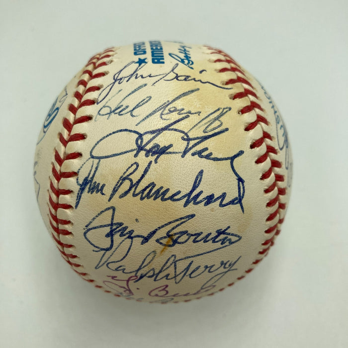 1962 New York Yankees W.S. Champs Team Signed Baseball Mickey Mantle JSA COA