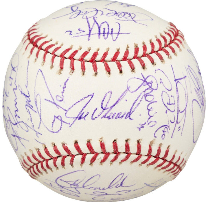 2009 New York Yankees Team Signed World Series Baseball Derek Jeter  Beckett COA