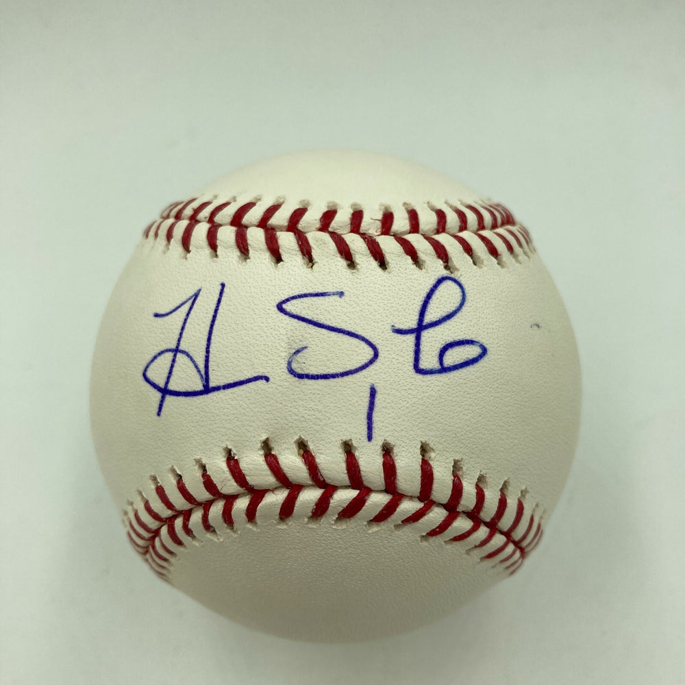 Hope Solo Soccer Legend Signed Official Major League Baseball JSA COA