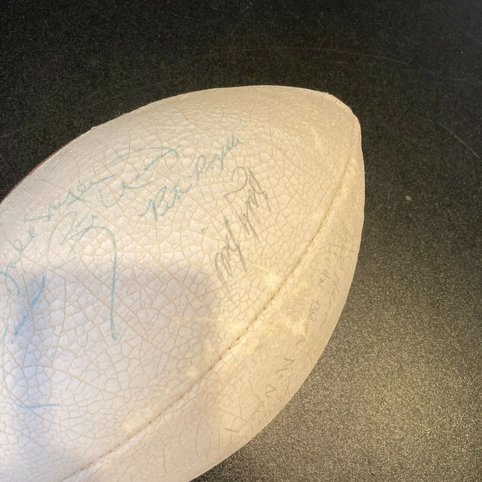 Bronko Nagurski 1983 Hall Of Fame Induction Multi Signed Football 25+ JSA COA