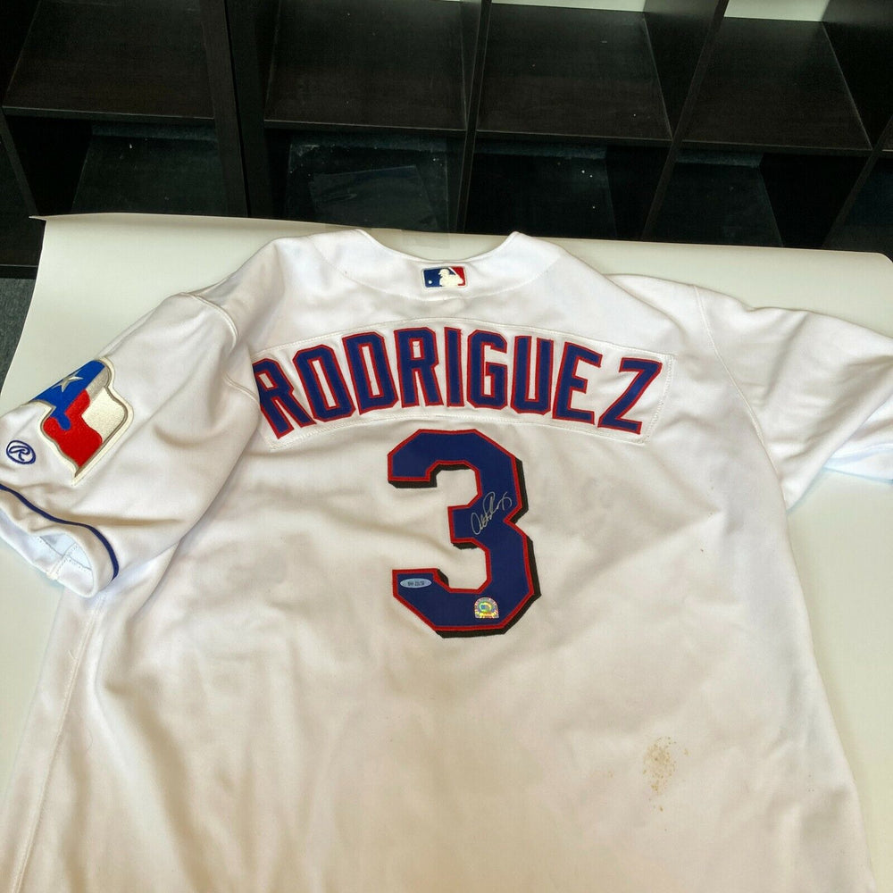 Alex Rodriguez Signed Authentic Game Model Texas Rangers Jersey UDA Upper Deck