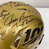 Tom Brady Peyton Manning Joe Montana NFL Hall Of Fame Signed Helmet 36 Sigs JSA
