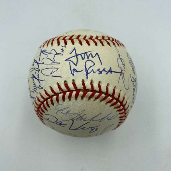 Albert Pujols Rookie Season 2001 St. Louis Cardinals Team Signed Baseball JSA