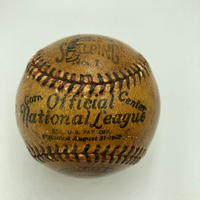 Christy Mathewson & Ty Cobb 1918 Team Signed National League Baseball JSA COA