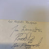 1982 Los Angeles Dodgers Team Signed Autographed Sheet