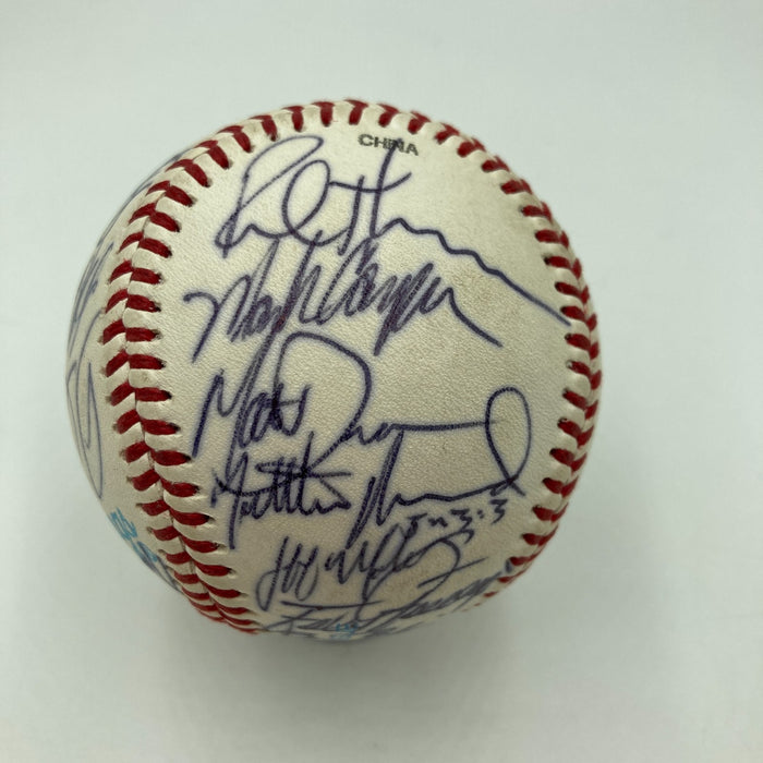 Jorge Posada Pre Rookie 1994 Columbus Clippers Team Signed Baseball