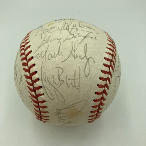 1985 Kansas City Royal World Series Champs Team Signed Baseball With JSA COA