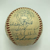 1953 New York Yankees World Series Champs Team Signed Baseball Mickey Mantle JSA