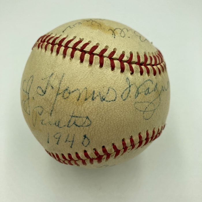 Beautiful Honus Wagner Single Signed Baseball JSA COA
