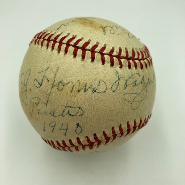 Beautiful Honus Wagner Single Signed Baseball JSA COA