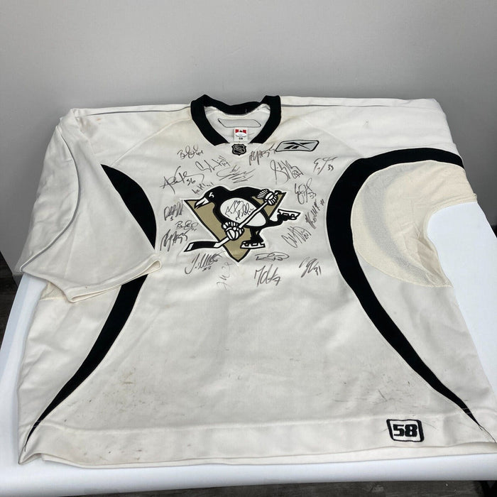 Sidney Crosby Rookie 2005-06 Pittsburgh Penguins Team Signed Game Jersey JSA COA