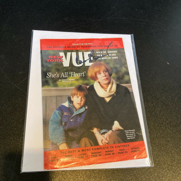 Carol Burnett Signed Autographed Vintage Magazine