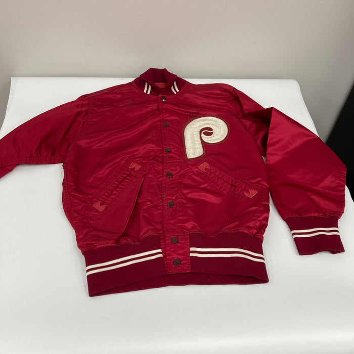 Larry Milbourne Game Used Signed 1983 Philadelphia Phillies Wilson Jacket