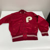 Larry Milbourne Game Used Signed 1983 Philadelphia Phillies Wilson Jacket