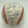 1997 New York Yankees Team Signed Baseball Derek Jeter Mariano Rivera JSA COA