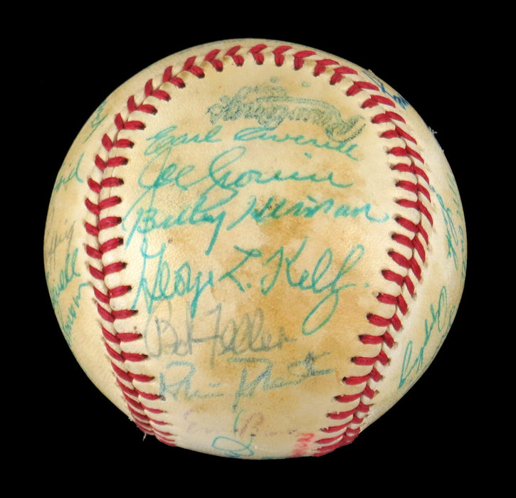 1982 Hall Of Fame Signed Baseball 26 Sigs Ruffing Marquard Lindstrom Kelly JSA