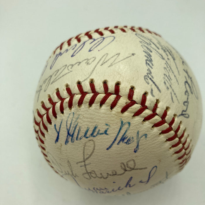 1964 All Star Game Team Signed Baseball Roberto Clemente Willie Mays Koufax PSA