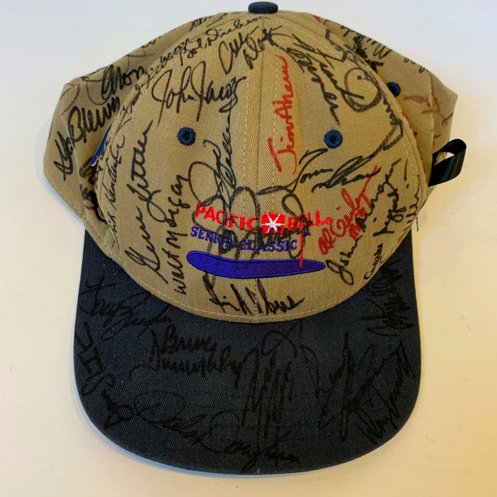 PGA 1999 Pacific Bell Senior Classic Signed Golf Hat 65+ Sigs With JSA COA