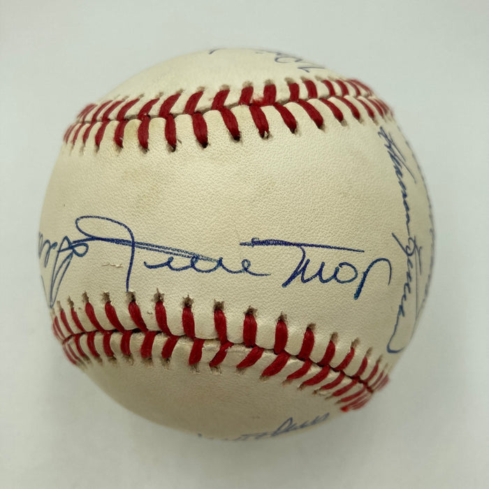 Beautiful 500 Home Run Signed Baseball Mickey Mantle Ted Williams PSA 9 MINT