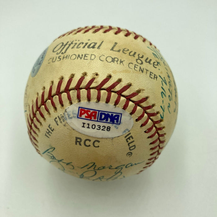 1951 New York Giants VS Dodgers 1977 Old Timers Day Signed Baseball PSA DNA