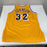 Magic Johnson Signed Pro Cut 1992-93 Los Angeles Lakers Jersey With JSA COA